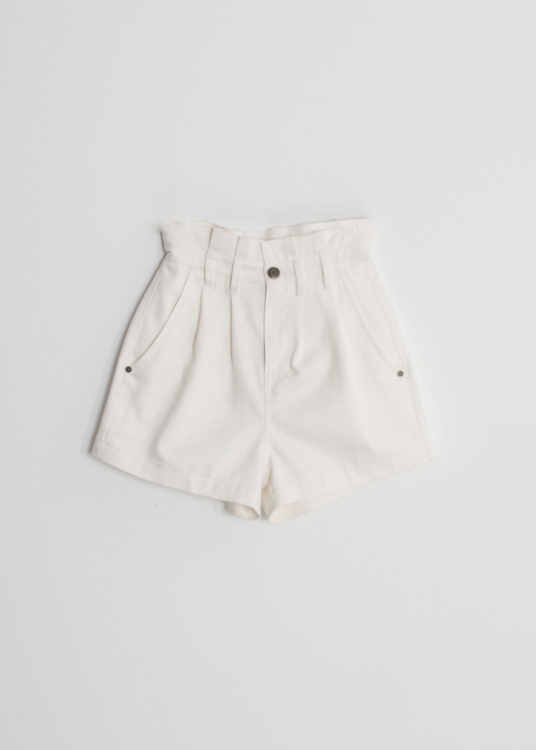 Weite Paperbag-Bermudas