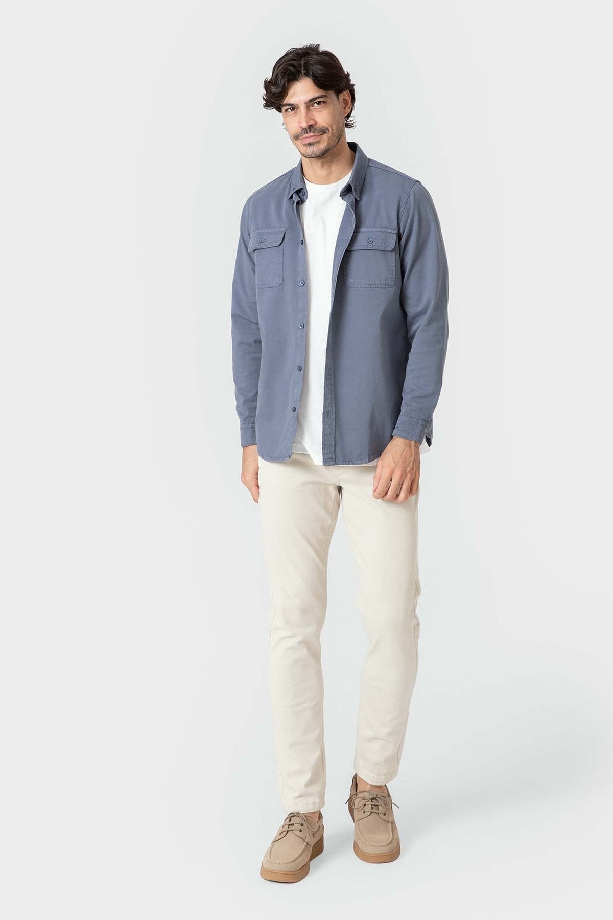 CHINO BÁSICO SLIM BEIGE CLARO