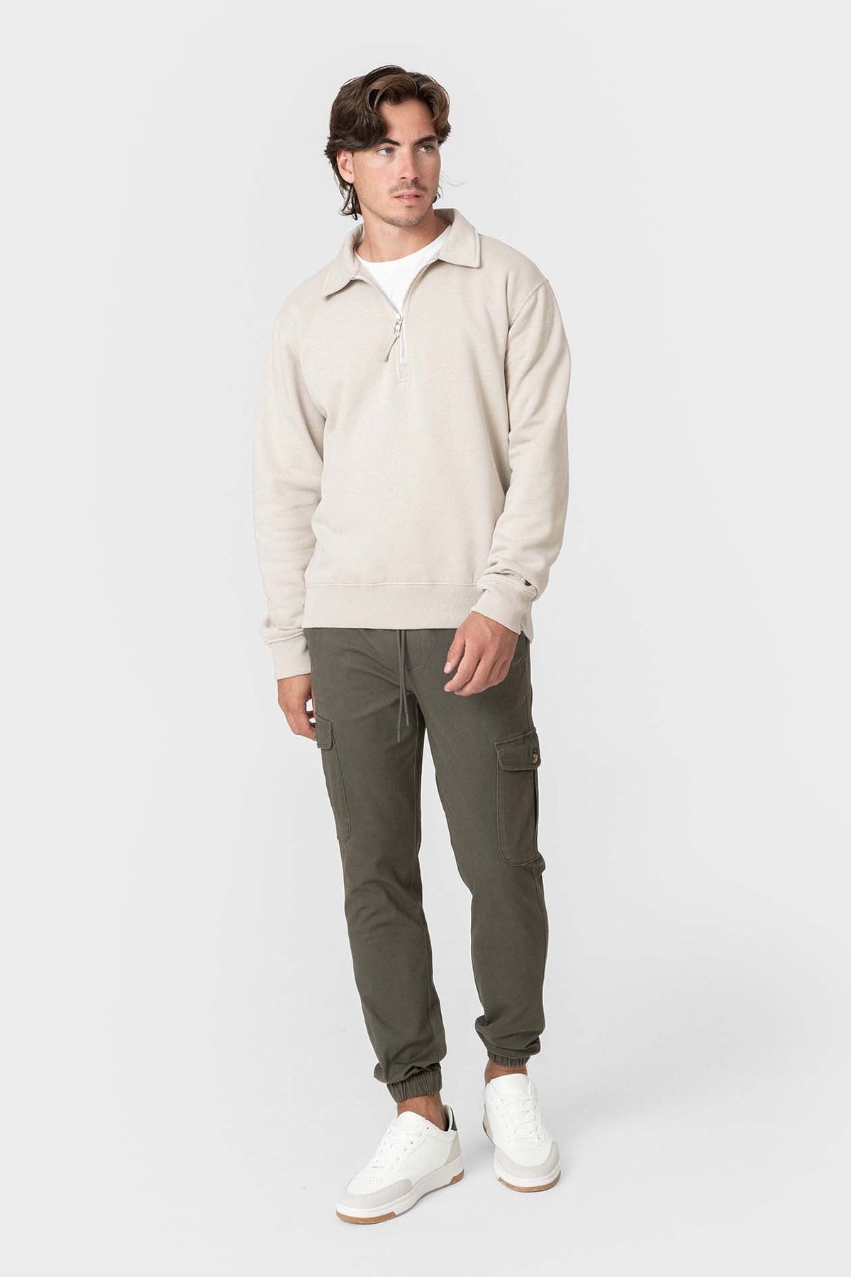Calças jogger cargo caqui — imagem 2