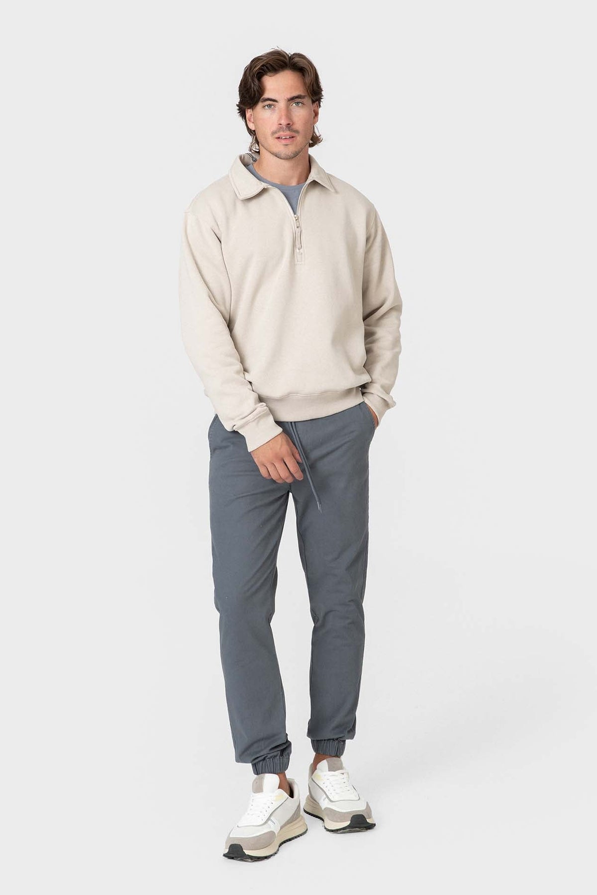 Pantalon de jogging bleu en coton — image 2