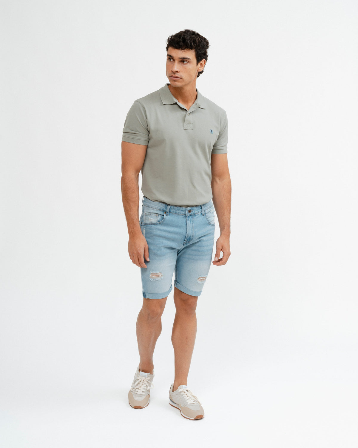 BERMUDA 5 BOLSILLOS DENIM ROTOS