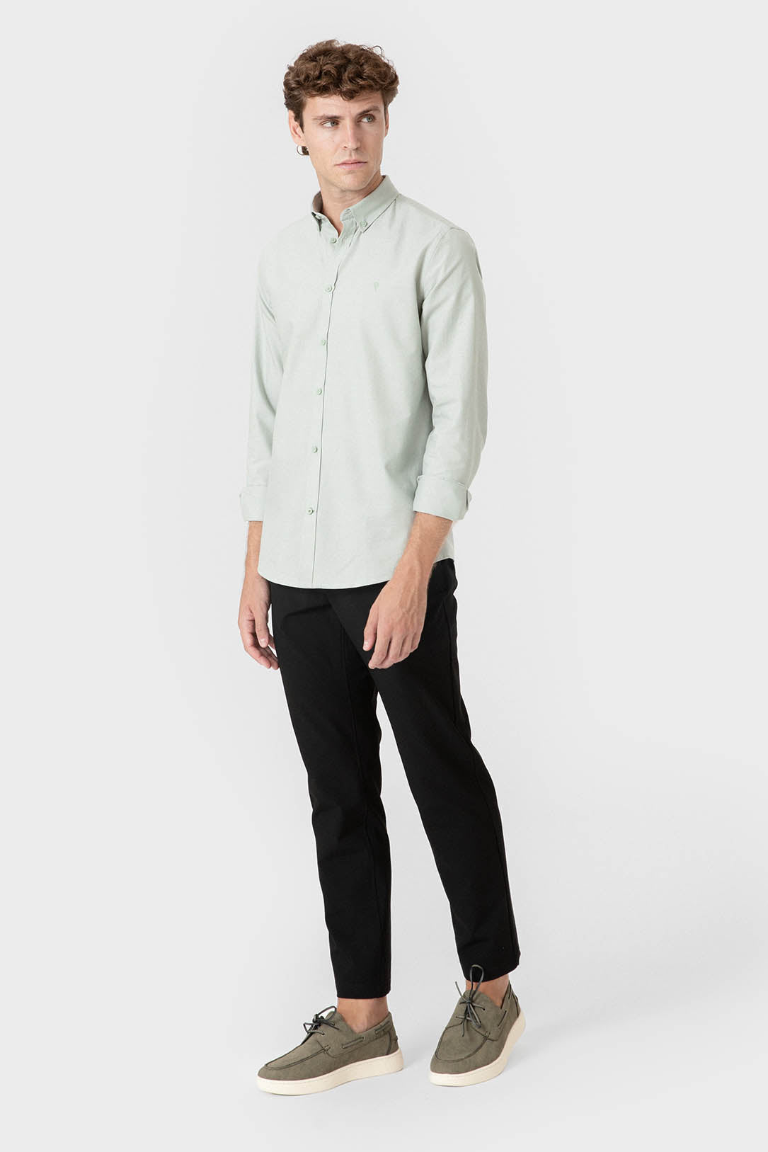 CAMISA OXFORD VERDE