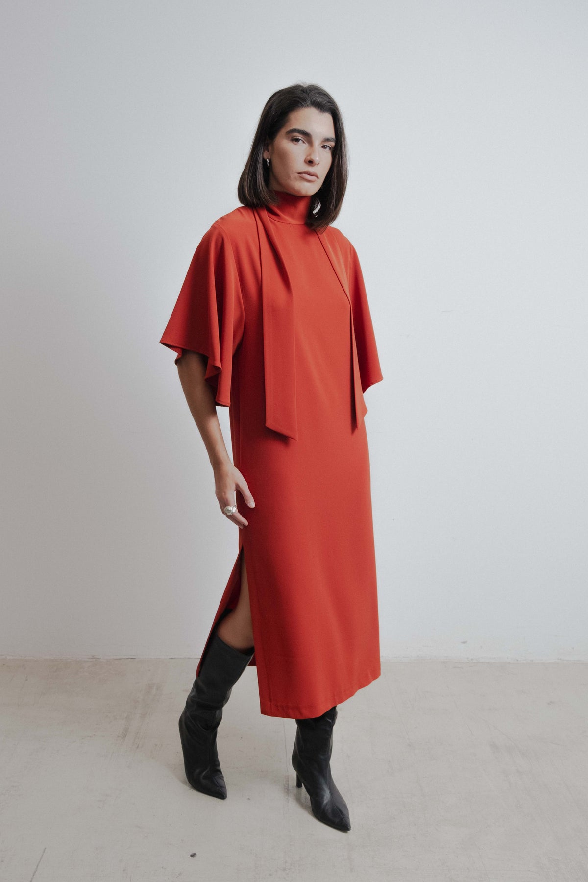 VESTIDO MIDI LAZADA