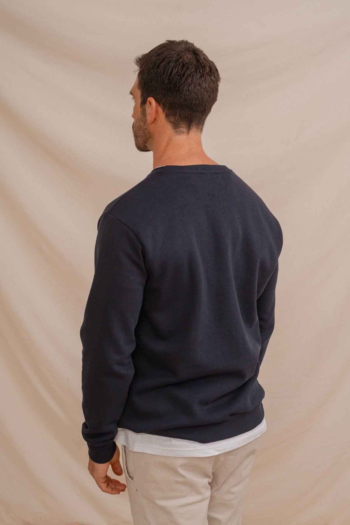 Sudadera cuadro étnico marino · vista 8