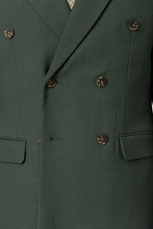 Men’s green double-breasted blazer — image 3