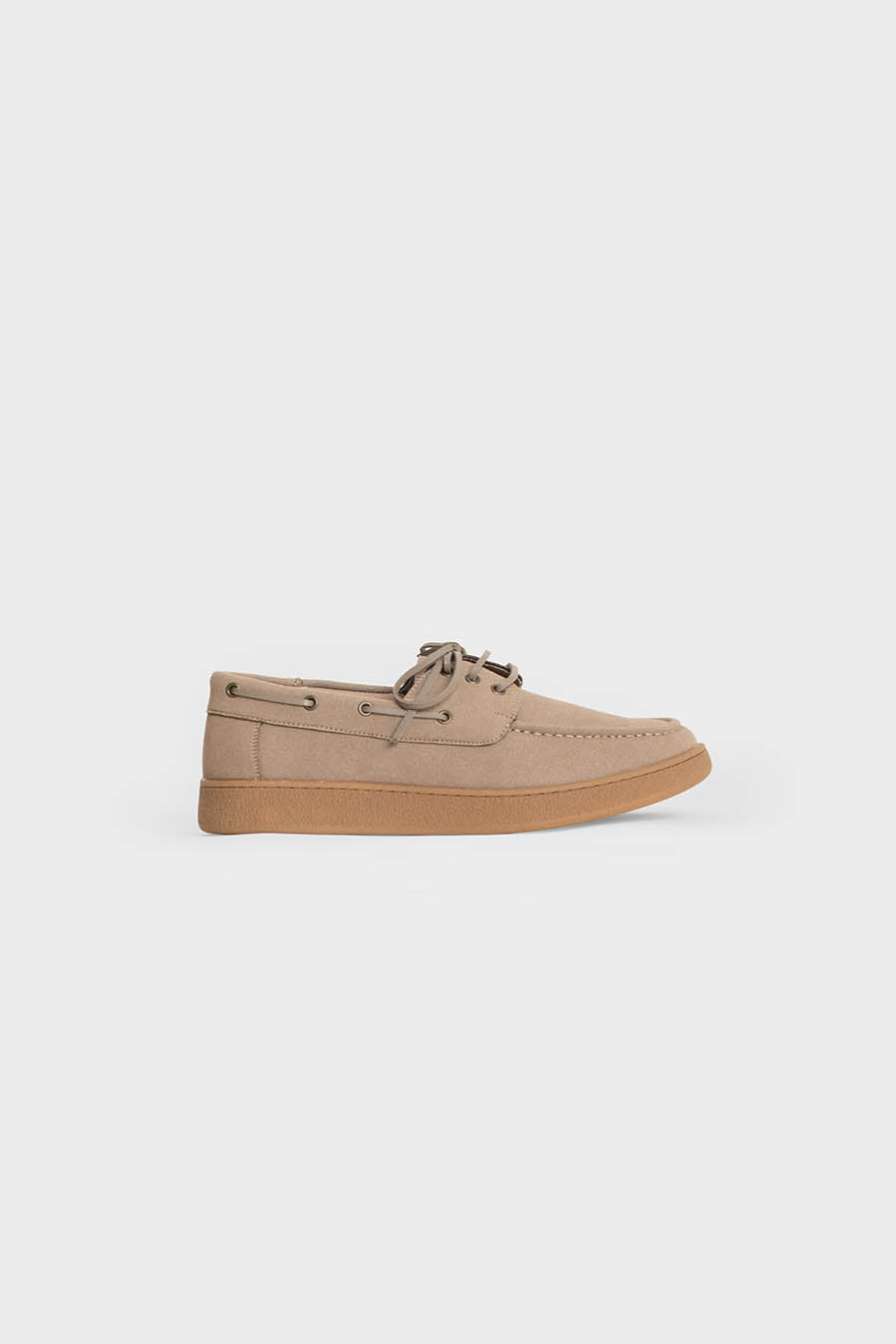 Scarpa da barca beige con suola in gomma — immagine 2