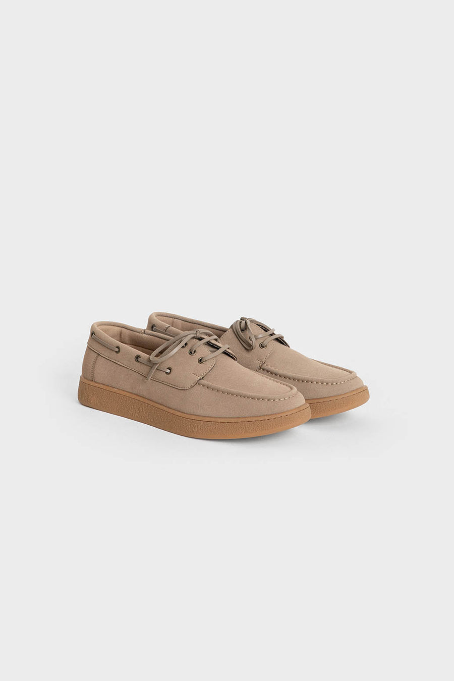 Zapato náutico beige con suela de goma de Celopman, imagen 1