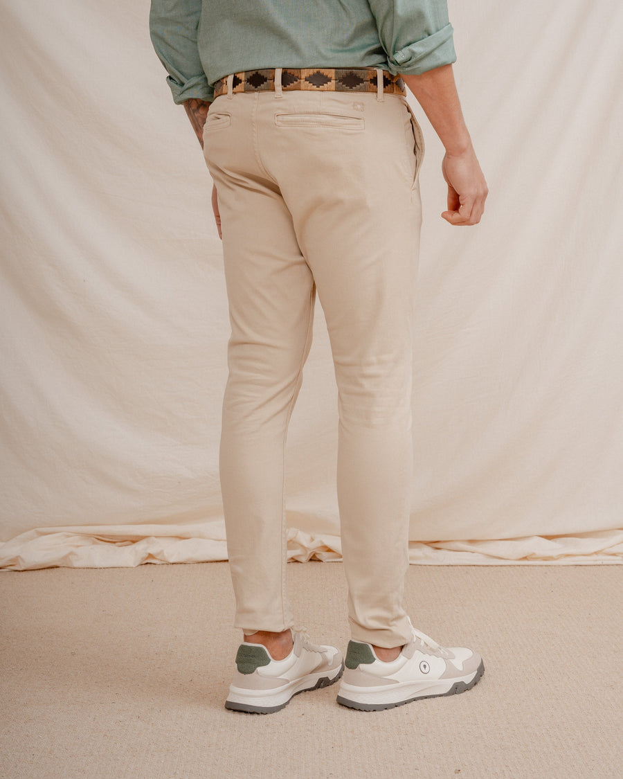 PANTALÓN CHINO SKINNY CAMEL