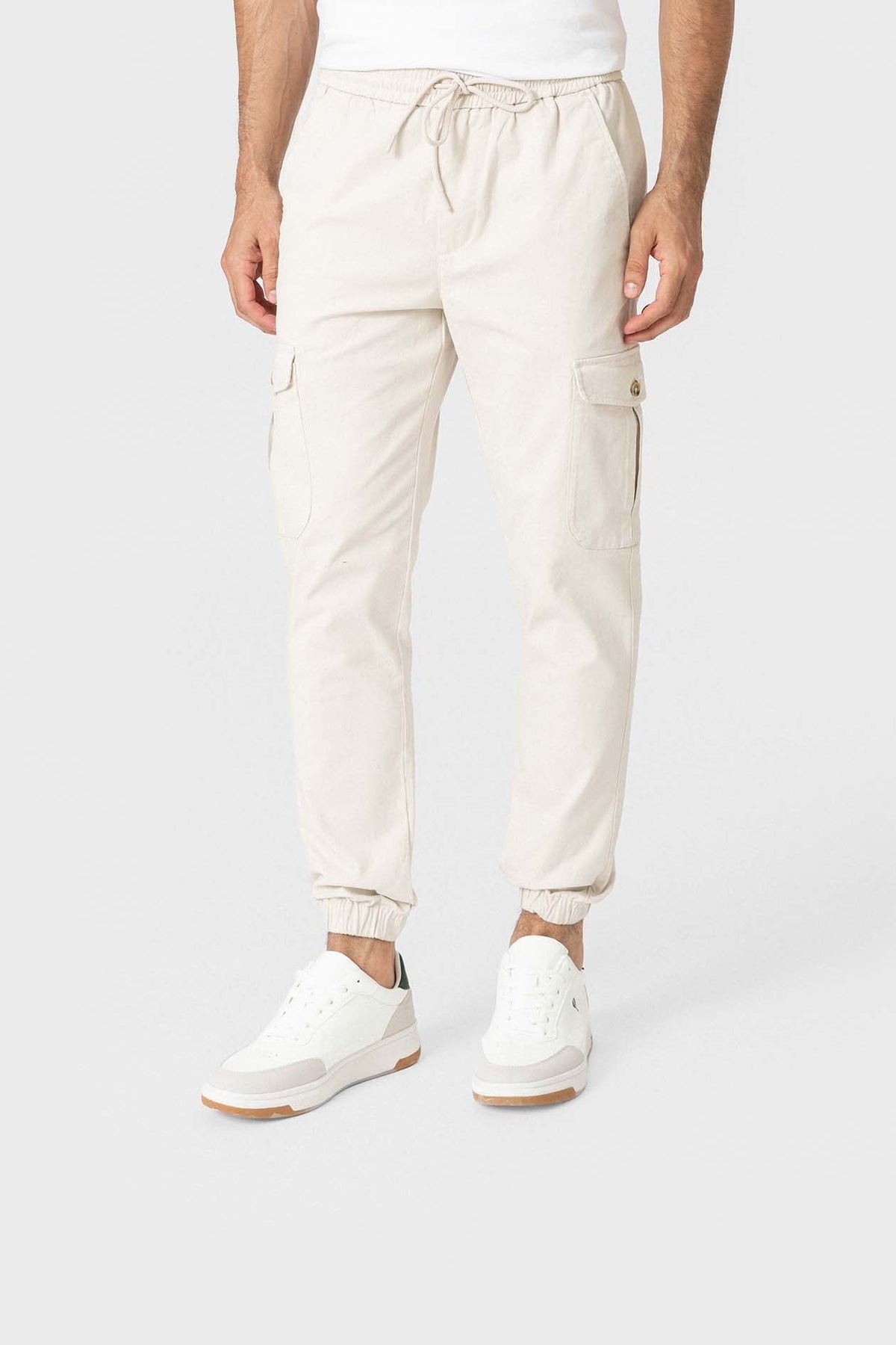 pantalón jogger cargo beige — vista principal
