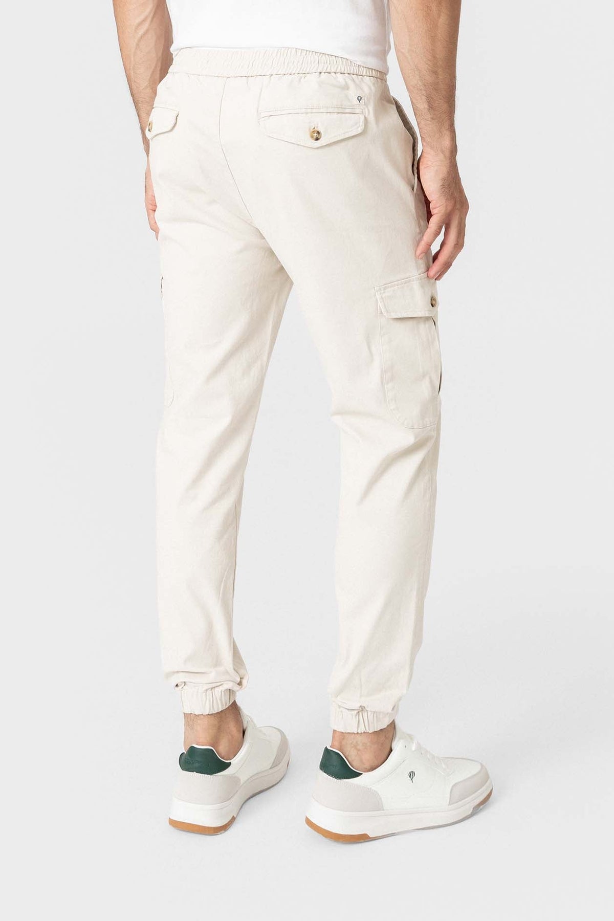 pantalón jogger cargo beige — imagen 4