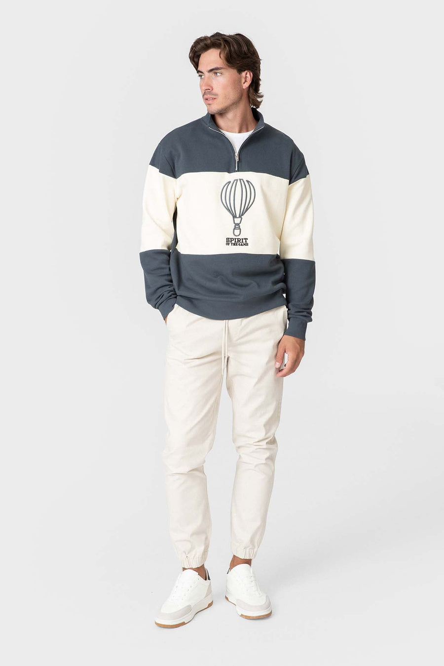 Pantalon de jogging beige en coton — image 2