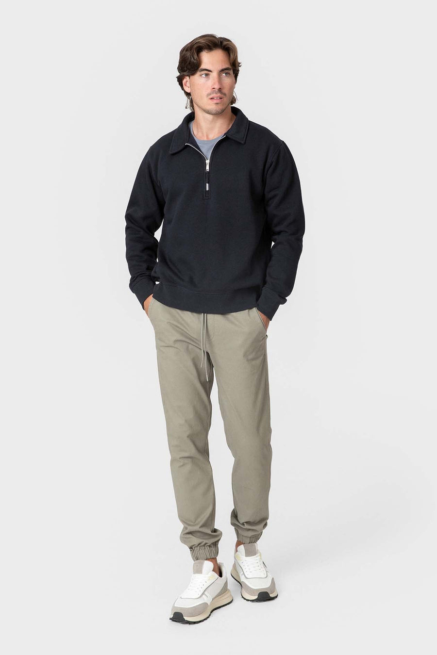 Pantalón jogger verde de algodón de Celopman, imagen 2