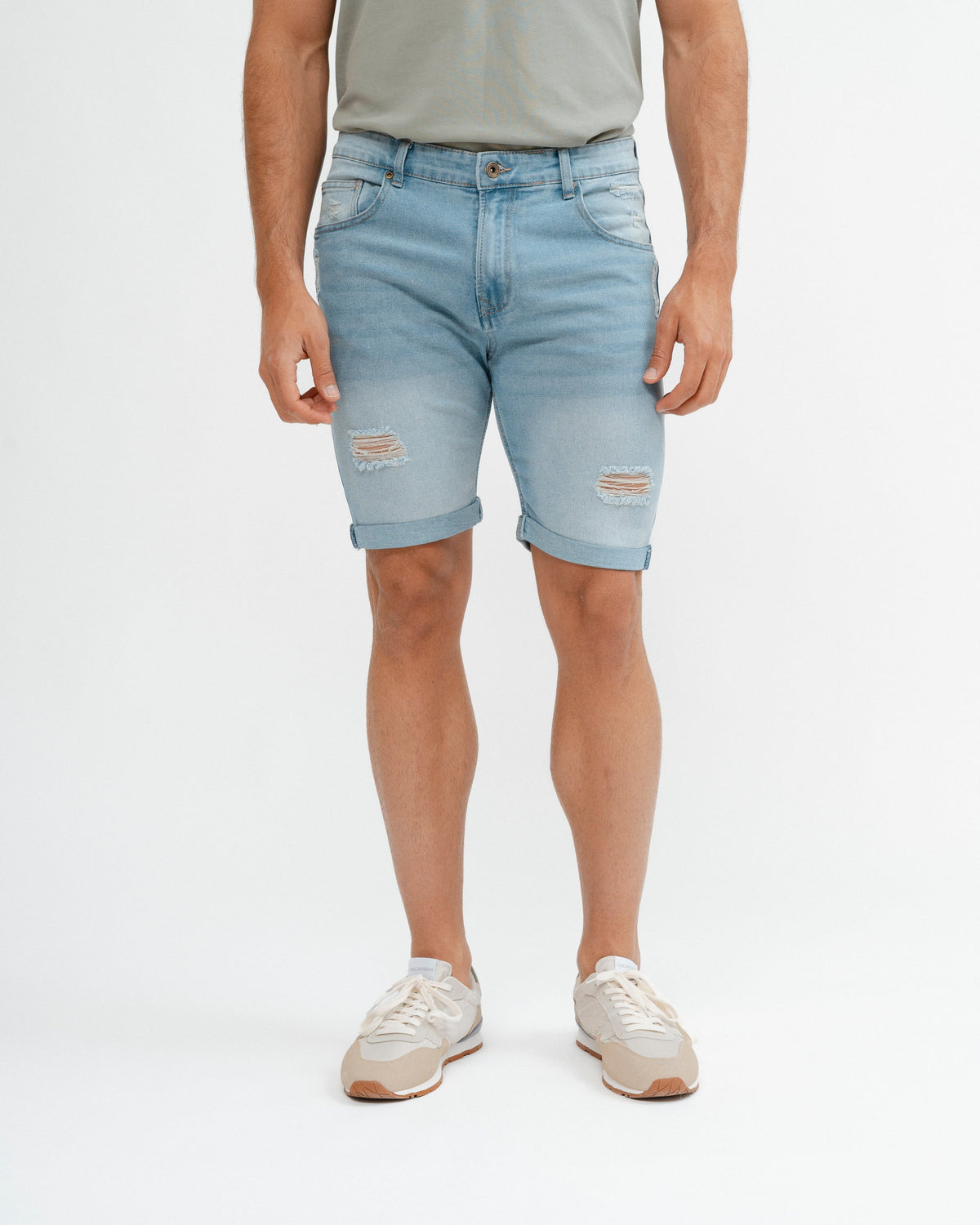 BERMUDA 5 BOLSILLOS DENIM ROTOS