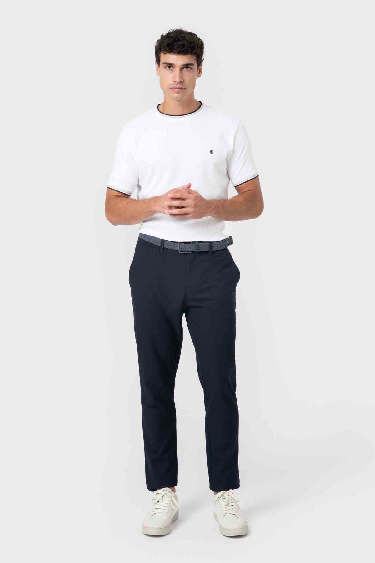 CAMISETA ESTRUCTURA RIBETE BICOLOR