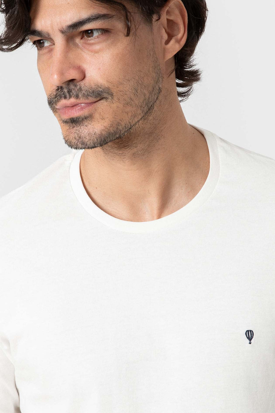CAMISETA BASICA BLANCA MANGA LARGA