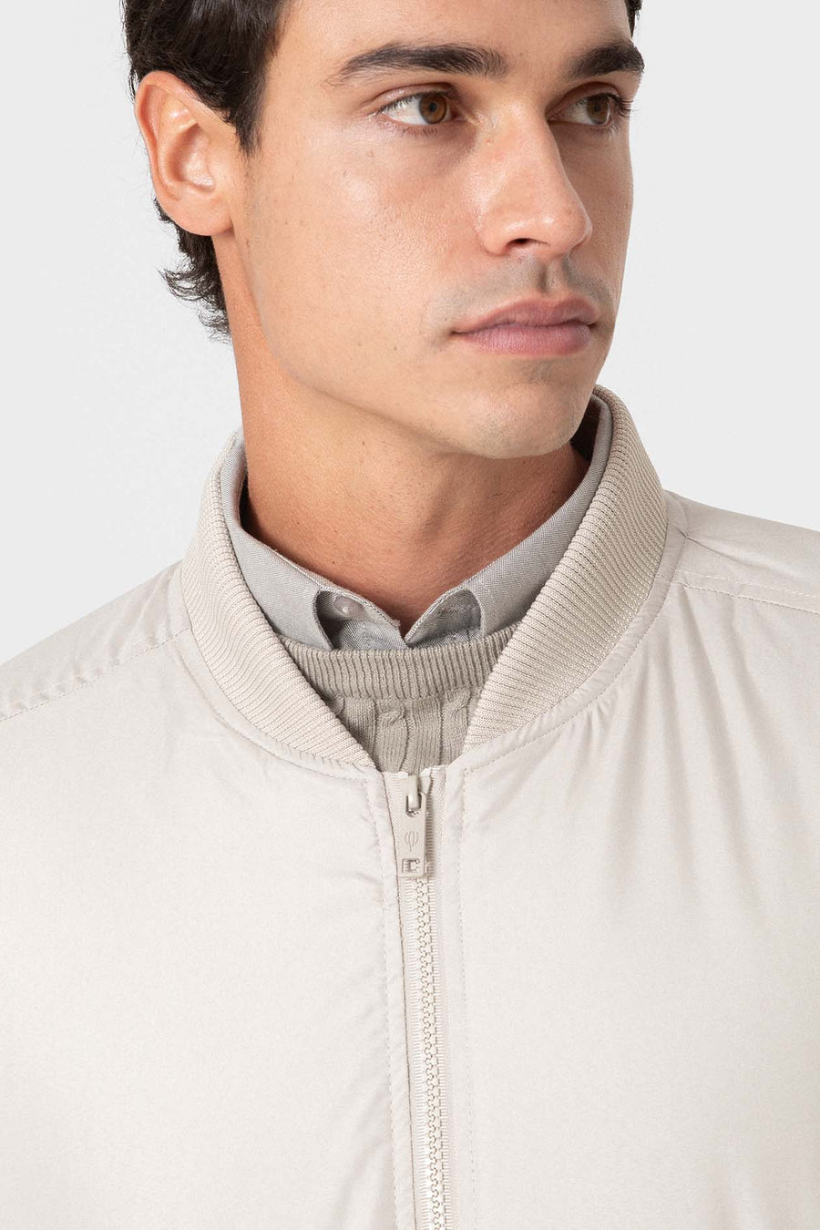 CAZADORA BOMBER BEIGE