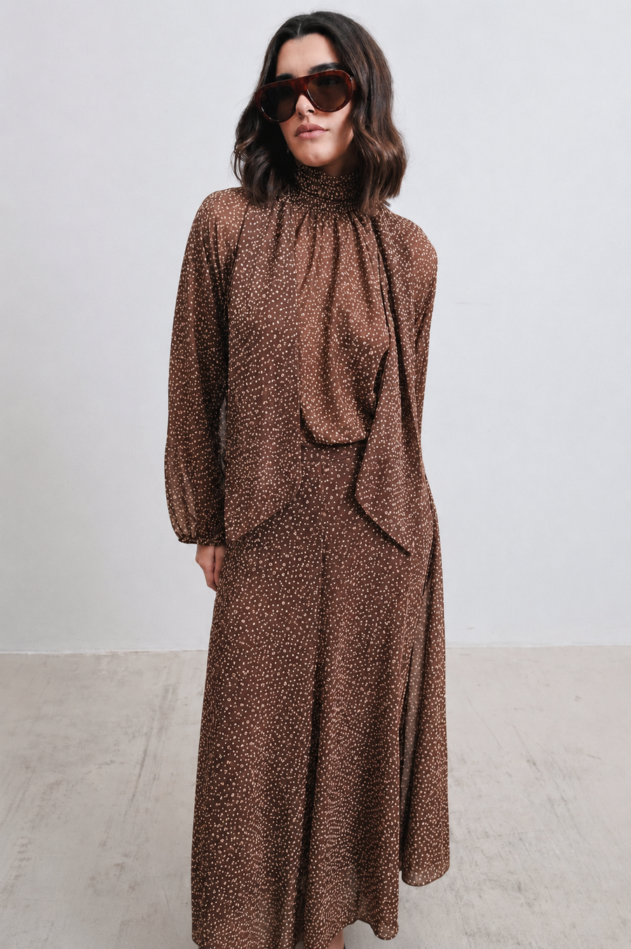 FALDA MIDI LUNARES