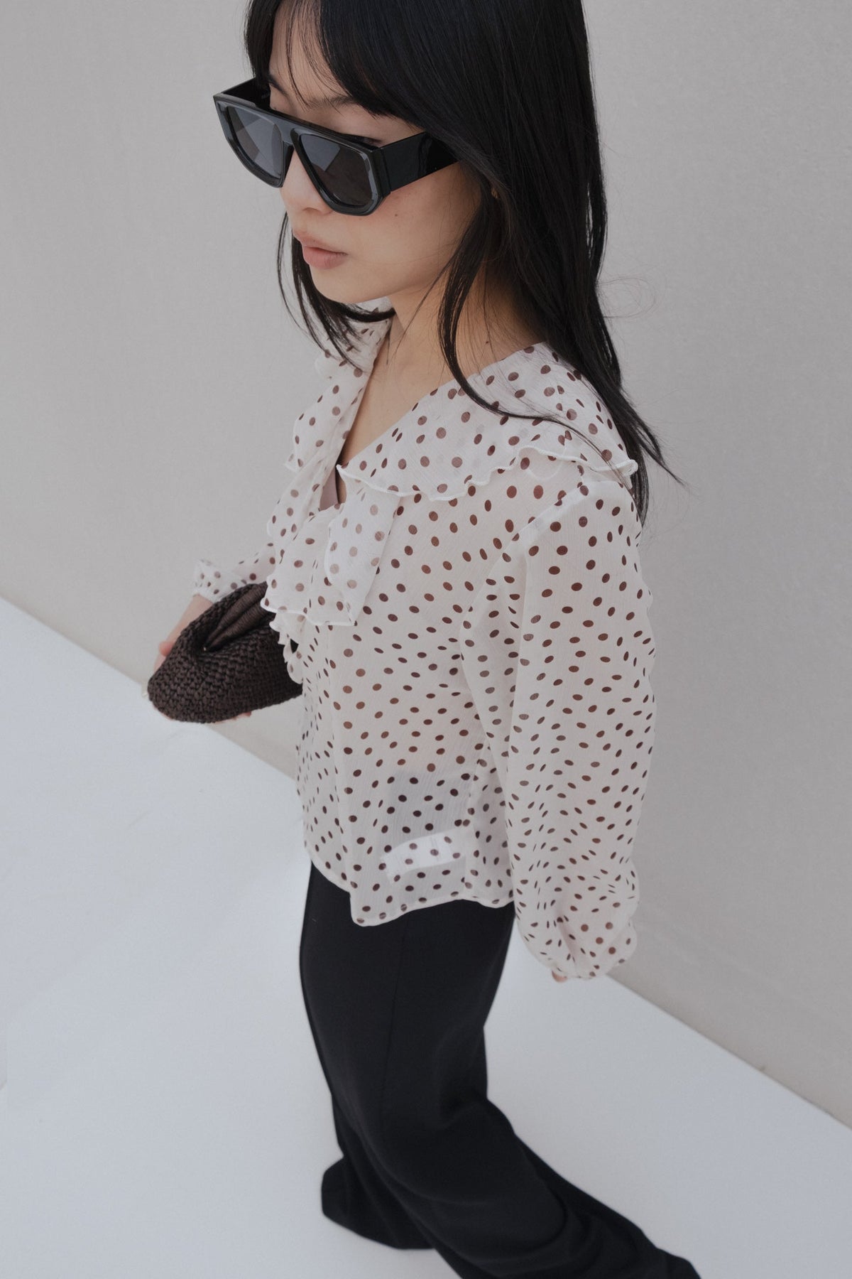 BLUSA VOLANTES LUNARES