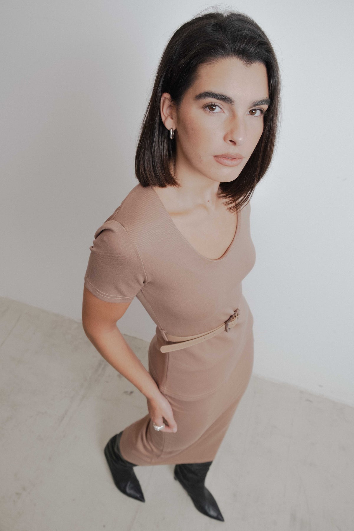 FALDA MIDI PUNTO