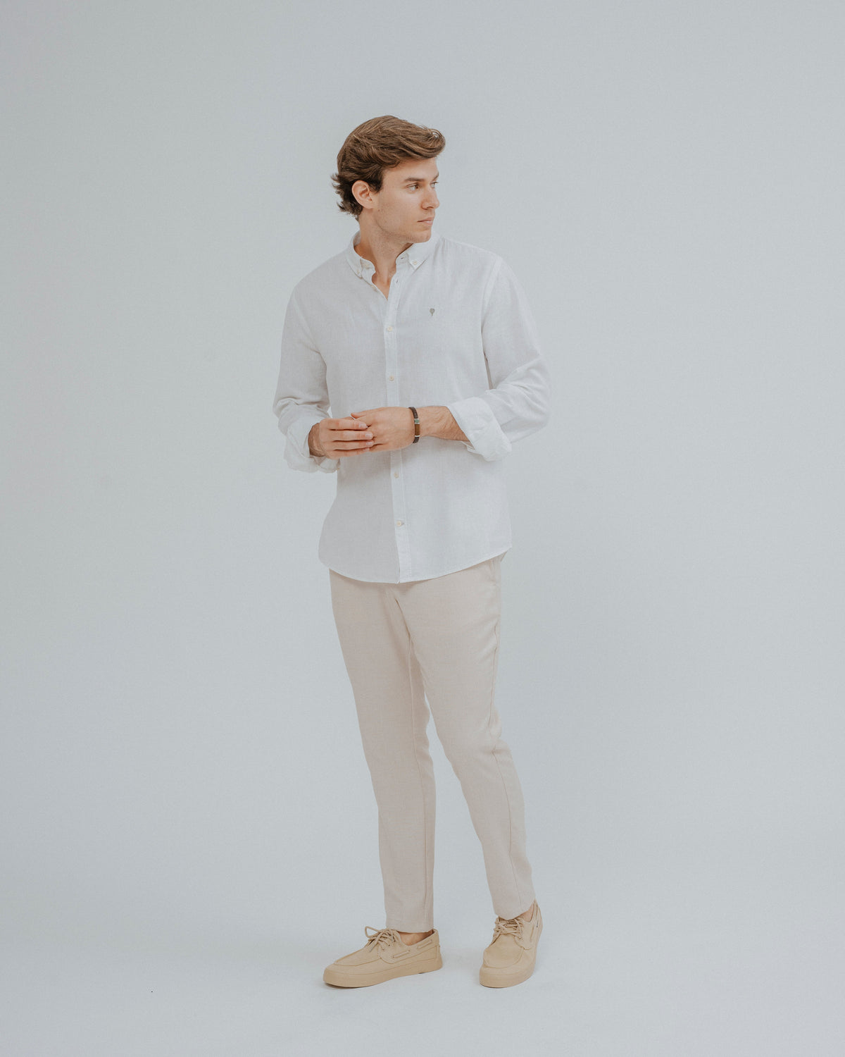 Camisa lino blanca · vista 4