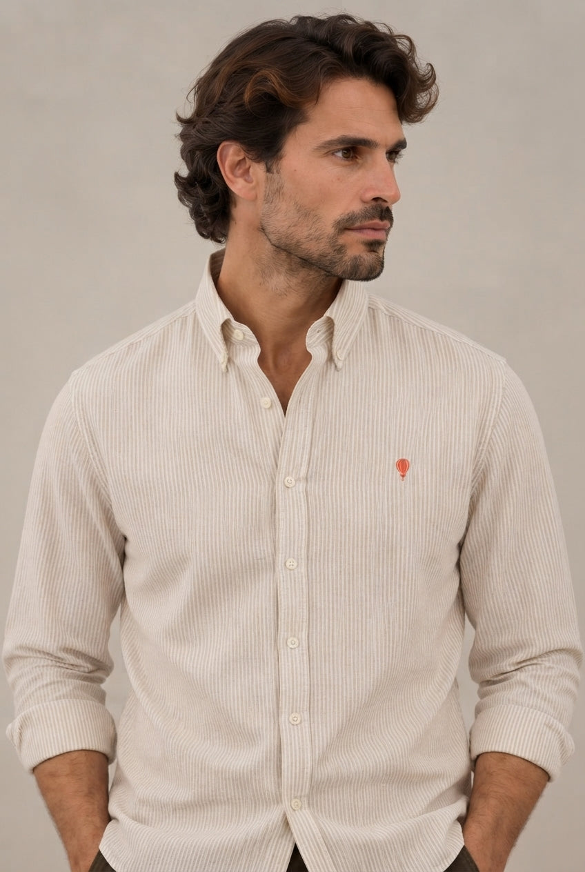Camisa oxford raya roja · vista 1