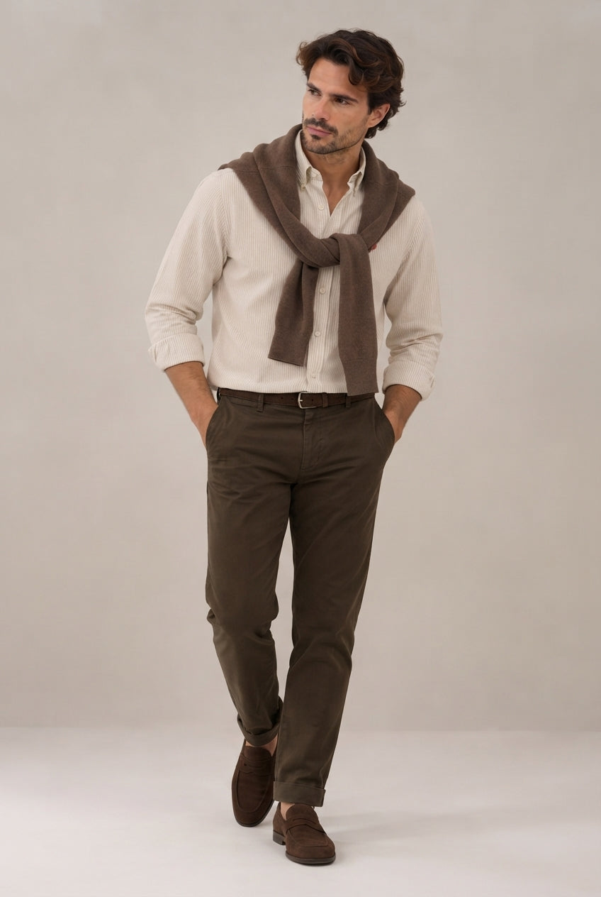 Camisa oxford raya roja · vista 4