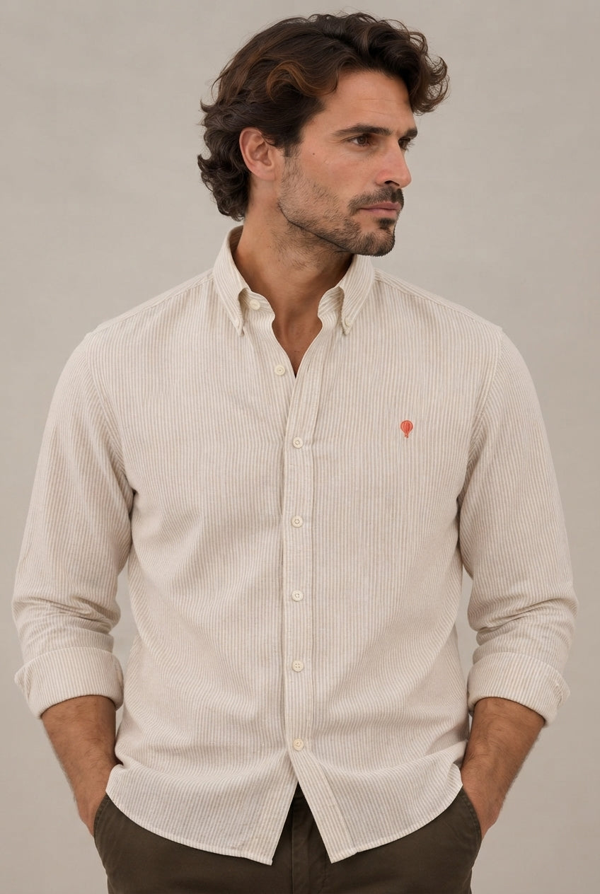 Camisa oxford raya roja · vista 5