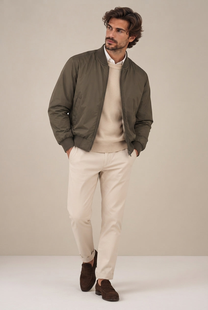 Cazadora bomber verde · vista 6