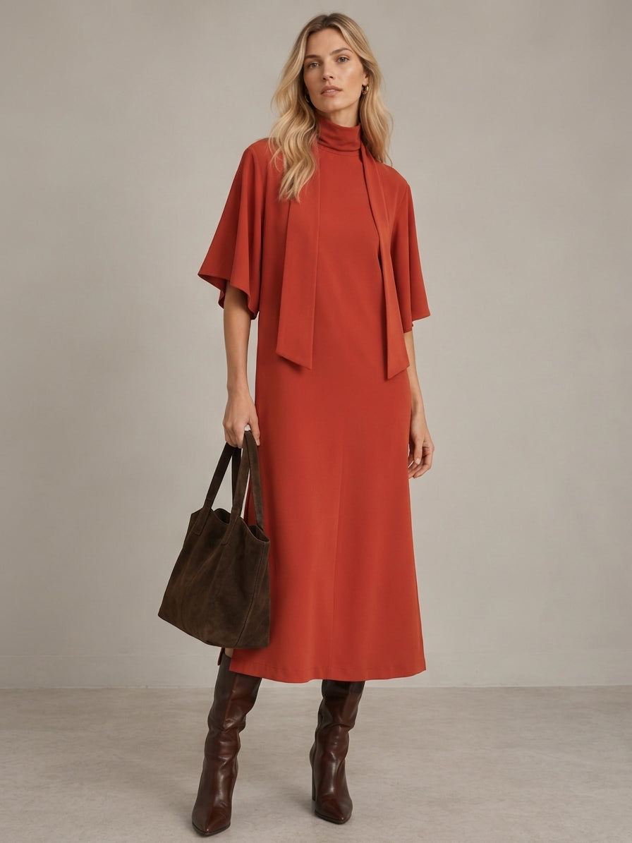 VESTIDO MIDI LAZADA