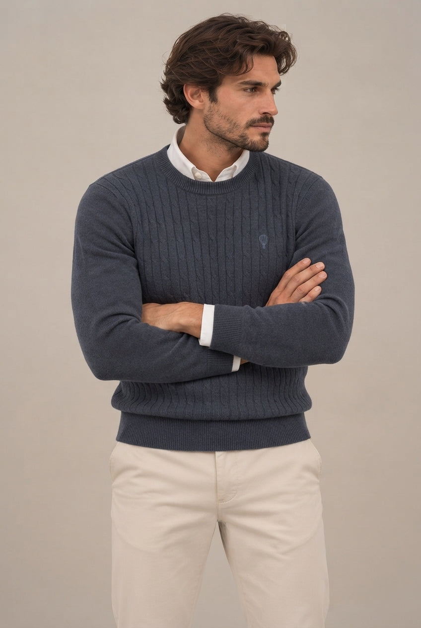 Jersey nudos cuello caja · vista 1
